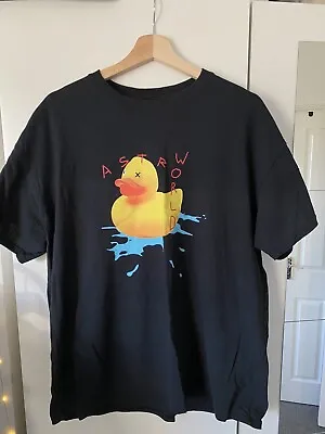 Buy Travis Scott Astroworld Wish You Were Here Duck T-Shirt Size XL • 50£