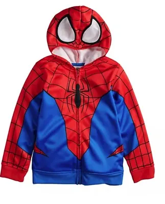 Buy NWt 12 Boys Girls AMAZING Spiderman Hoodie Coat Jacket Marvel Superhero Costume • 18.34£