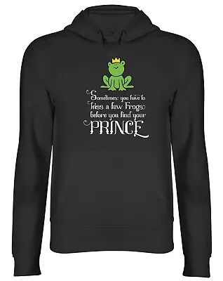 Buy Frog Prince Hoodie Mens Womens Kiss A Few Frogs Funny Top Gift • 17.99£