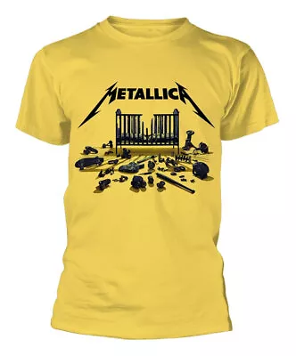 Buy Metallica 72 Seasons Simplified Cover Yellow T-Shirt NEW OFFICIAL • 16.59£