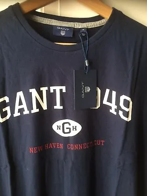 Buy New Gant T Shirt Gent’s 1949 Evening Blue Medium BNWT Pristine  • 25£