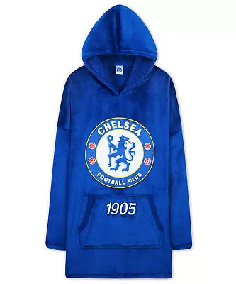 Buy Chelsea FC Oversized Hoodie Blanket For Men, Football Gifts For Men (Blue) • 37.49£