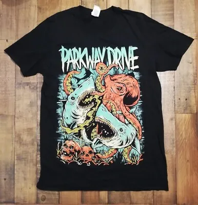 Buy Parkway Drive Sharktopus T-shirt - Men's M - Used - Band Merch, Metalcore • 13.99£
