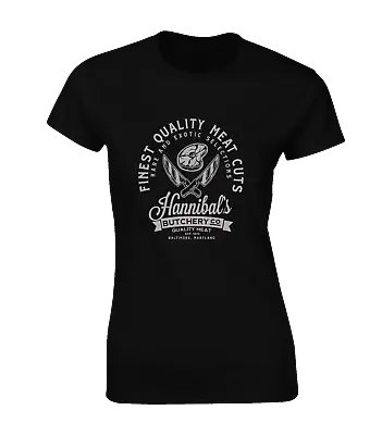 Buy Hannibals Butchers Ladies T Shirt Lecter Cannibal Funny Joke Film Movie Tv • 7.99£