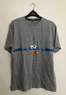 Buy Dunnes Stores Sesame Street Cookie Monster Grey T-Shirt Size M • 4.99£