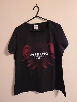 Buy Inferno Festival 2016 Shirt Size L Ladies Fit Norway Black Metal Marduk Mayhem • 15£
