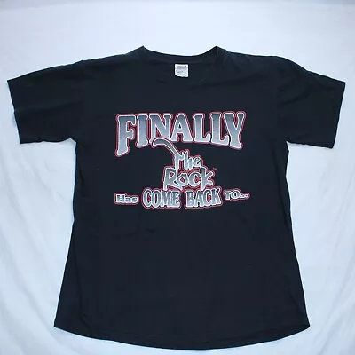 Buy Vintage WWF The Rock T Shirt Mens Large Black 1999 Wrestling Washington DC • 77.99£