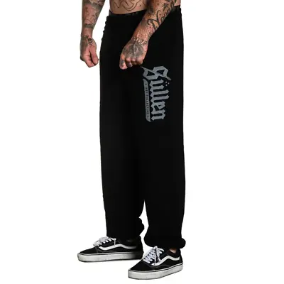 Buy Sullen Art Collective Lincoln Black Mens Sweat Pants Tattoo Clothing • 55.76£