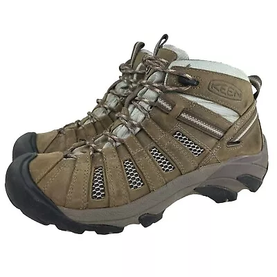 Buy Keen Voyageur Vented Hiking Boots Shoes Womens US 9.5 Brown Leather Trail Hi-top • 38.41£