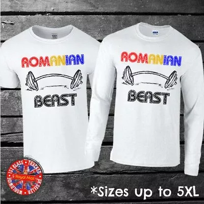 Buy Romanian Beast T-shirt Short Long Sleeve Birthday Gift Gym Fathers Day Mens • 10.95£