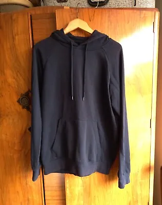 Buy Men's H & M Dark Navy Blue Loose Hoodie Sweatshirt Size Small Good Condition • 9.99£