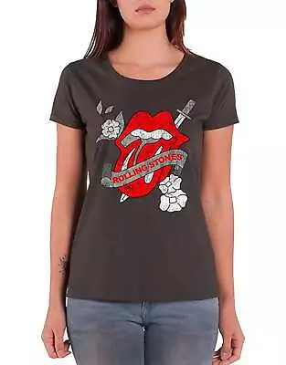 Buy The Rolling Stones Tongue Band Logo Skinny Fit T Shirt • 14.93£