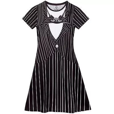 Buy Nightmare Before Christmas Womens/Ladies Jack Skellington Dress NS5603 • 23.39£