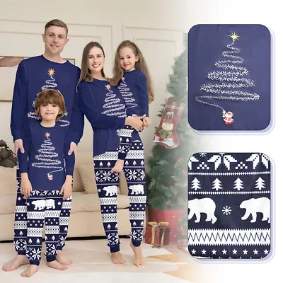 Buy UK Family Matching Christmas Pyjamas Adult Kids Xmas Nightwear Pajamas Pjs Set • 9.99£
