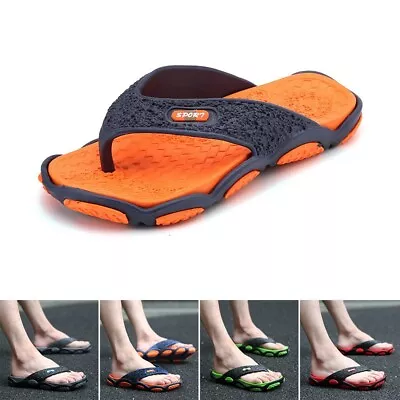 Buy Trendy Men's Thong Flip Flops Fashion Slippers Shoes For Comfortable Wear • 15.42£