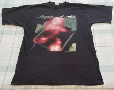 Buy ANTHRAX 1993 White Noise Tour Shirt Metal Metallica Slayer Megadeth Large  • 35£