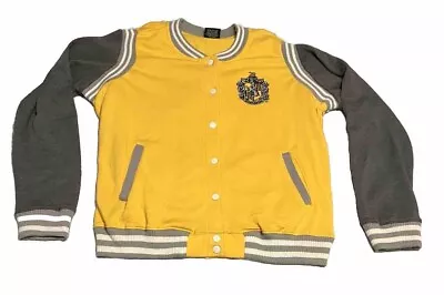 Buy Licensed Harry Potter HUFFLEPUFF Varsity Jacket Women’s XL Yellow • 42.62£
