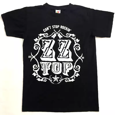 Buy ZZ Top 2013 Tour Blues Rock Double Sided Graphic Print Black T-Shirt XS • 12.50£