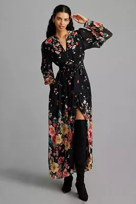 Buy NWT ANTHROPOLOGIE Sz M FOREVER THAT GIRL VIVIENNE PRINTED MAXI SHIRT DRESS • 157.80£