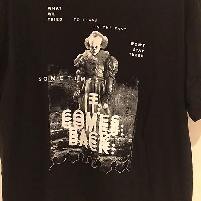 Buy IT Pennywise T-Shirt -  Scary Horror Unisex Horror Retro Film Size Large • 5.99£