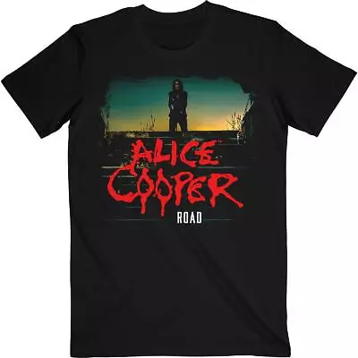 Buy ALICE COOPER - Official  Unisex T- Shirt -  Back Road -  Black Cotton • 17.99£