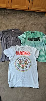 Buy Ramones Tee Shirts X 3 Size Medium • 5£