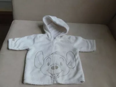 Buy Sweetest Baby Disney Hooded Zip Up Soft White Jacket Teddy Face Newborn RP£16 • 3.99£