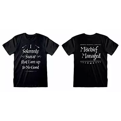 Buy Harry Potter - Deathly Hallows Black On Black Unisex Black T-Shirt M - K777z • 14.48£