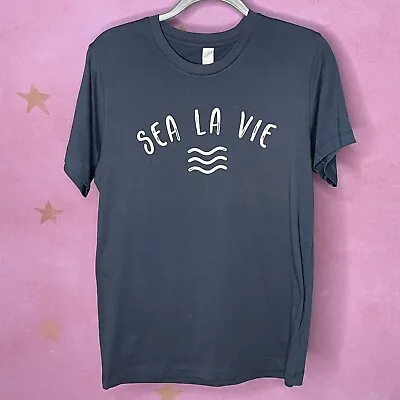 Buy Alternative Apparel Sea La Vie Wave Navy Cotton T-shirt Small • 15.82£