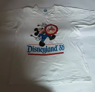 Buy Vintage Disneyland 1986 T Shirt - Size Large Single Stitch  • 39.99£
