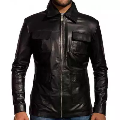 Buy Men's Soft Black Leather Damon Salvatore Cosplay Costume Fashion Jacket • 87.95£