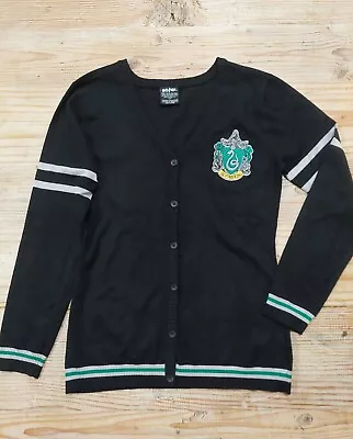 Buy Harry Potter Sweater Slytherin Crest Cardigan Hot Topic Women Large  • 22.67£