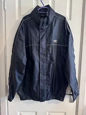 Buy Vintage Men’s Umbro Lightweight Shower Proof Jacket Blue L   • 5.99£