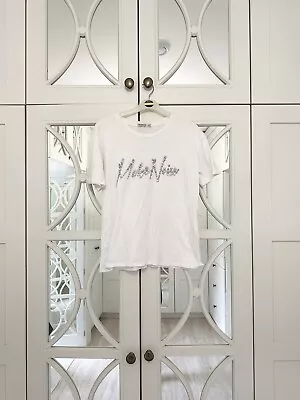 Buy White Pearled T-shirt Size 6  • 2.50£