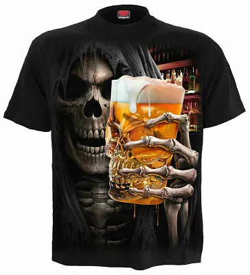 Buy Spiral Direct LIVE LOUD T-Shirt/Beer/Skull/Biker/Goth/Reaper/Party/Gift/Rock • 16.99£