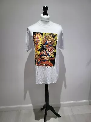 Buy Dragon Ball Z Tshirt Xl White Graphic Tee Dbz Animation T-shirt  • 11.99£