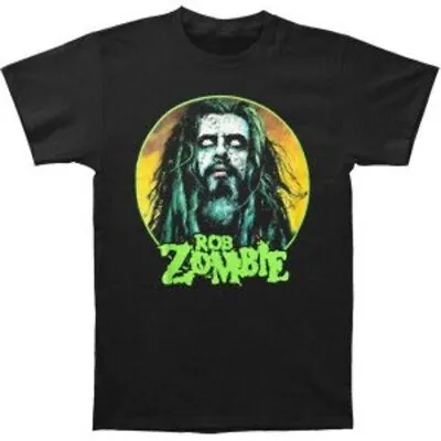 Buy Officially Licensed Rob Zombie Face Mens Black T Shirt Rob Zombie Classic Tee • 16.95£