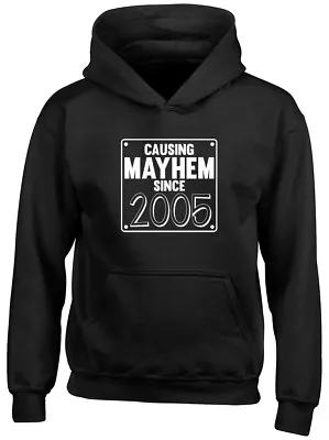 Buy Causing Mayhem Since 2005 Birthday Kids Childrens Hoodie • 13.99£