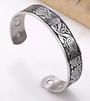 Buy Viking Tree Of Life Bracelet, Stainless Steel Viking Bracelet, Phoenix Bangle • 13.95£