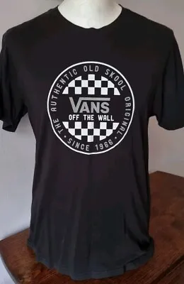 Buy Vans Off The Wall Men's Medium Slim Fit Black T-Shirt Top • 19.99£