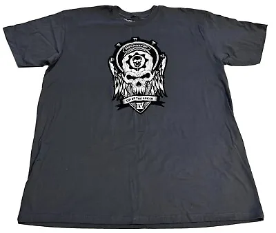 Buy Men 2016 Gears Of War 4 Skull Official Microsoft Corp Grey RPG Gaming XL T Shirt • 17.52£