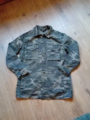 Buy Ladies Camoflage Jacket Top Shop Size 6 EXCELLENT CONDITION • 3.50£