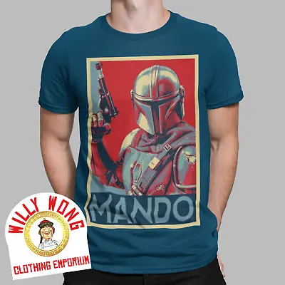 Buy The Mandalorian T-Shirt Silhouette Tatooine Star Wars Boba Fett Tee Retro Gift 3 • 11.36£