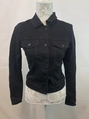 Buy Object Win Black Denim Jacket Size 10 BNWT • 25£