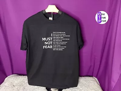 Buy Dune Litany Of Fear Vinyl T Shirt! I Must Not Fear! Sizes S-XXL • 20£