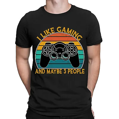 Buy I Like Gaming And Maybe 3 People Funny Gamers Joke Humor Rude Mens T-Shirts #NED • 3.99£