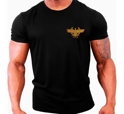 Buy Gym T-Shirt Mens Chest Print Training Top Tee Bodybuilding • 11.99£