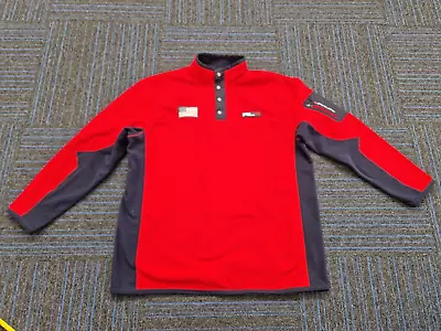 Buy Mens Ralph Lauren Fleece Jacket. Red. Used In Great Condition. 2xl Tall/long • 80£