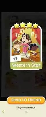 Buy Western Star Monopoly Go  Sticker (Fast • 1.55£
