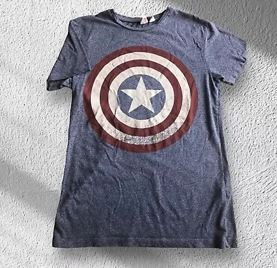 Buy Captain America Shield Marvel Men's T-Shirt Size XS • 6£